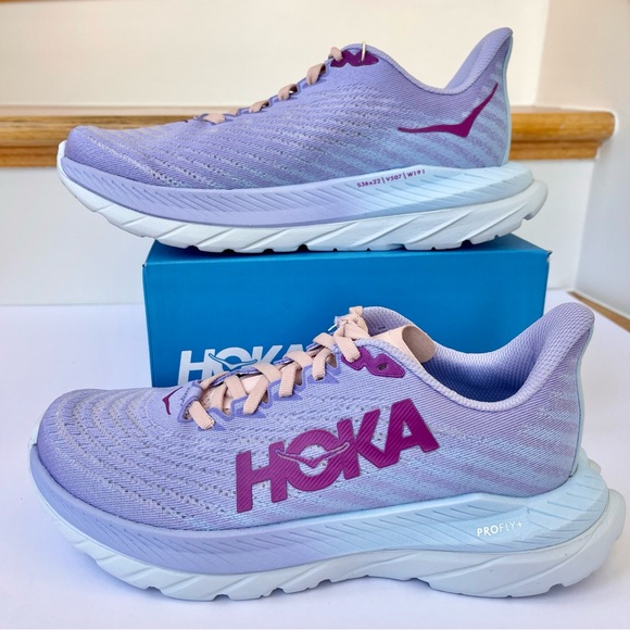 NWT Hoka Mach 5 Running Shoes in Baby Lavender / Summer Song , Hoka One One - Picture 12 of 15
